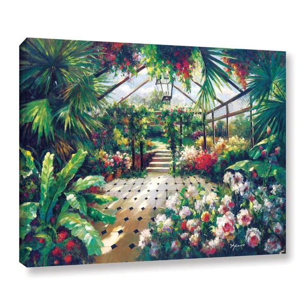 ArtWall 0 Axiano's Tropical Conservatory, Gallery Wrapped Canvas