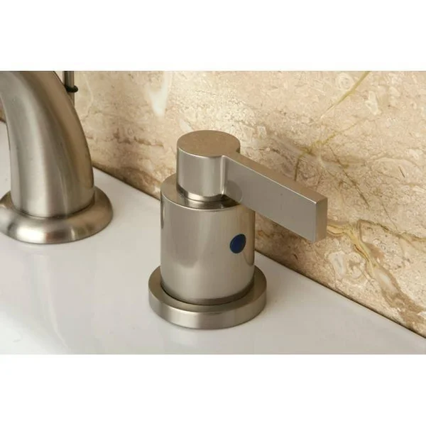 Kingston Brass KB8911NDL NuvoFusion Mini Widespread Lavatory Faucet with Pop-Up - Polished Chrome