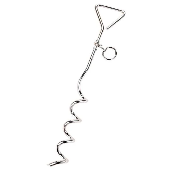 Spiral Tie Out Stake, Size: 18