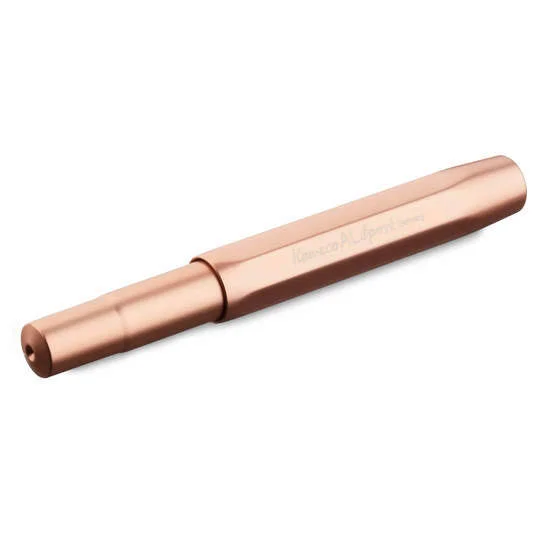 Kaweco Al Sport Fountain Pen - Rose Gold - Double Broad