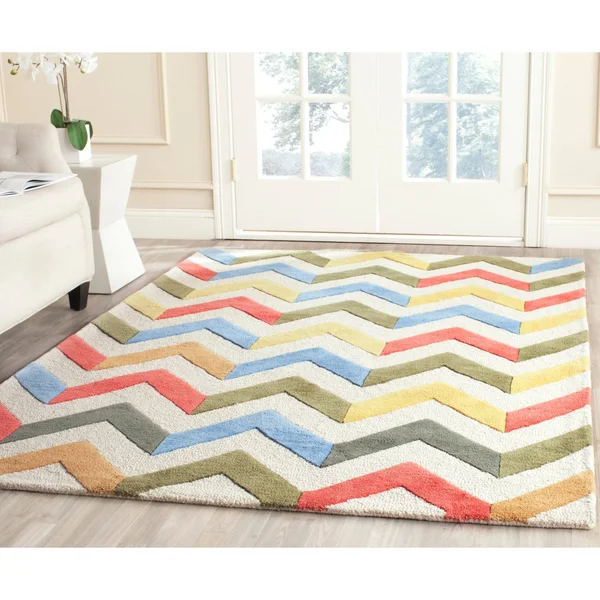 Safavieh Cambridge Ivory & Multi-Color 6& x 9& Rug