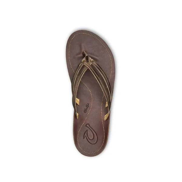 Olukai U&I Sandals - Women's Bronze/Dark Java, 8
