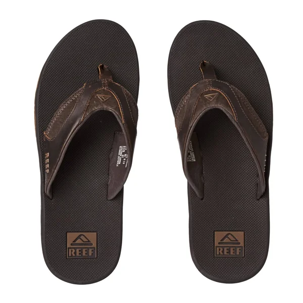 Reef Men's Leather Fanning Brown - 9