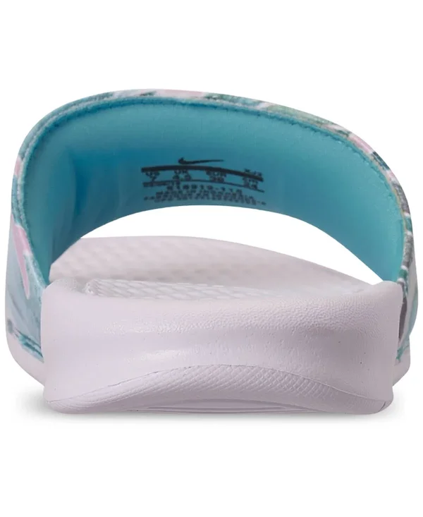 Nike Women's Benassi Just Do It Print Slides, White