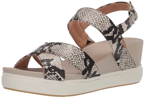 Dr. Scholl&s Scenario Women's Shoes Black/White Snake : 10 M