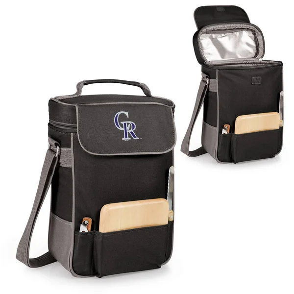 Colorado Rockies - Duet Wine and cheese Tote (Black)