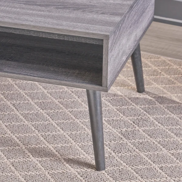 Christopher Knight Home Azzura Mid Century Modern Faux Wood Coffee Table by, Size: Walnut, Brown