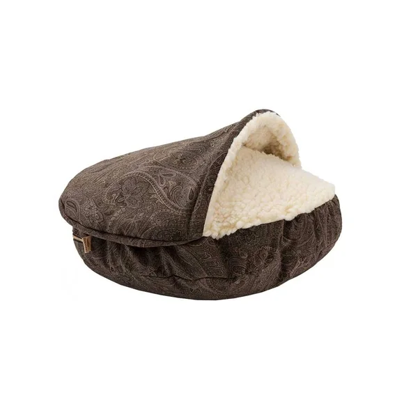 Snoozer Show Dog Collection Small Luxury Cozy Cave Bed, Tempest Indigo
