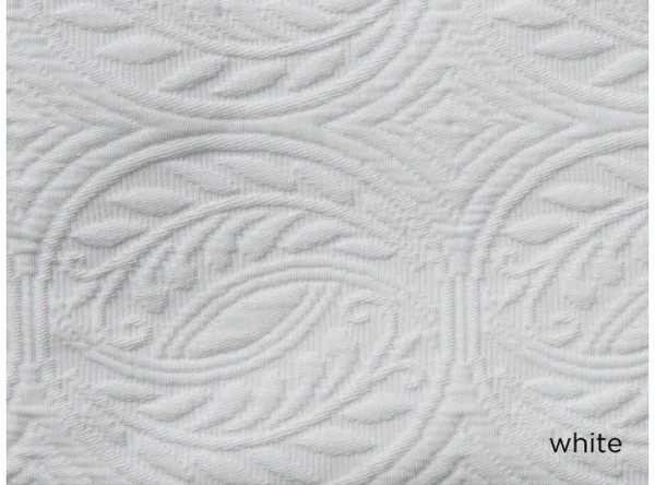 Peacock Alley Vienna Bedskirt, King, White