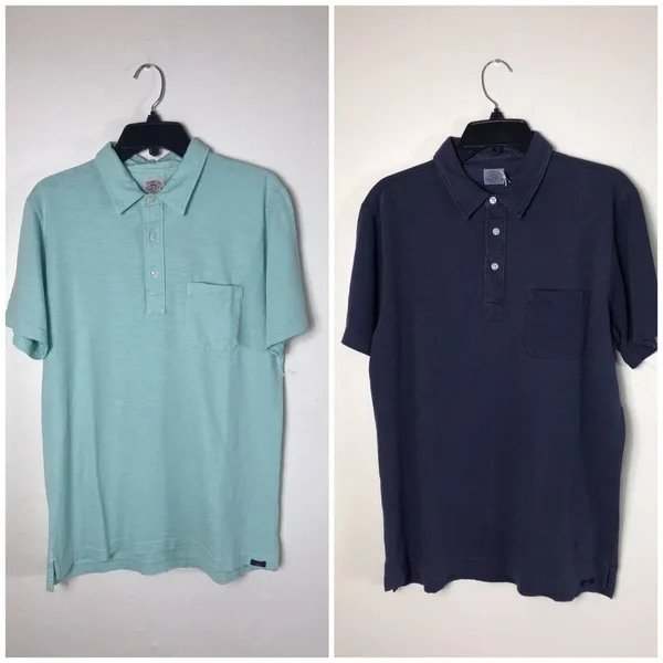 Faherty Sunwashed Polo Shirt - Men's Water Blue - M