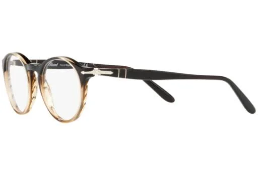 Persol PO3092V 9052 Grad Black Striped Brown