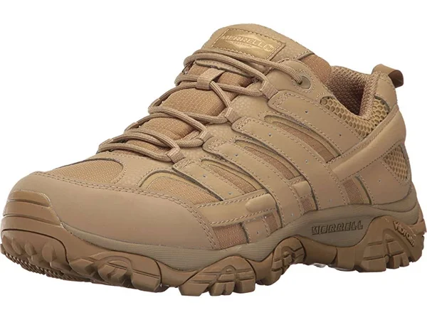Merrell Men's Moab 2 Tactical Shoe Wide Width - Size: 7.5, Coyote