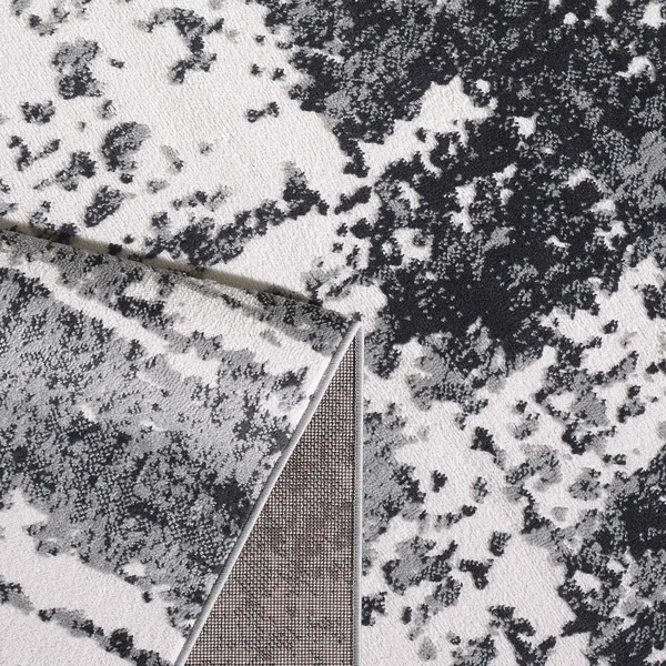 Gartinelli White and Grey Area Rug - 7&10x22x9&10x22