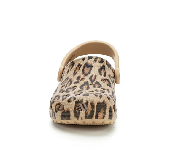 Crocs Women's Leopard Classic Clogs - 7M