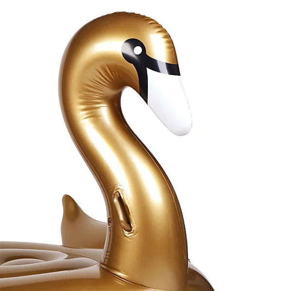 Sunnylife Luxe Gold Swan Ride-On Pool Float