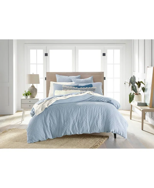 Closeout! Lucky Brand Taos 3-Pc. Matelasse King Comforter Set, Created for Macy&s - Blue