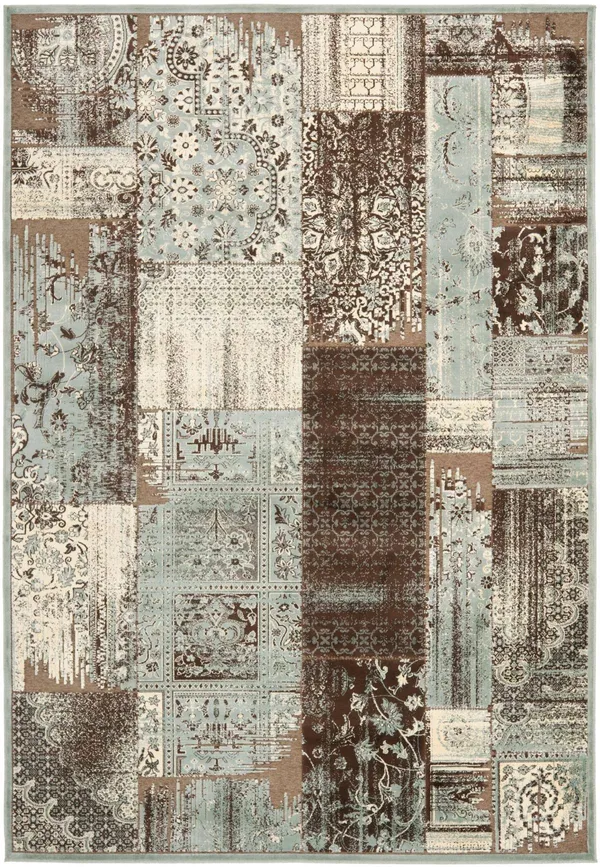 Safavieh Paradise Rug PAR100 Light Blue, Anthracite, 8& x 11& 2x22