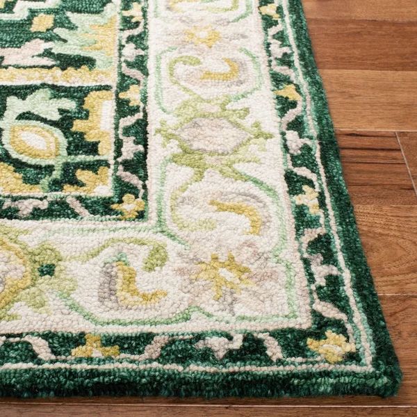 2&3x22 x 9& Runner Area Rug - Green, Safavieh