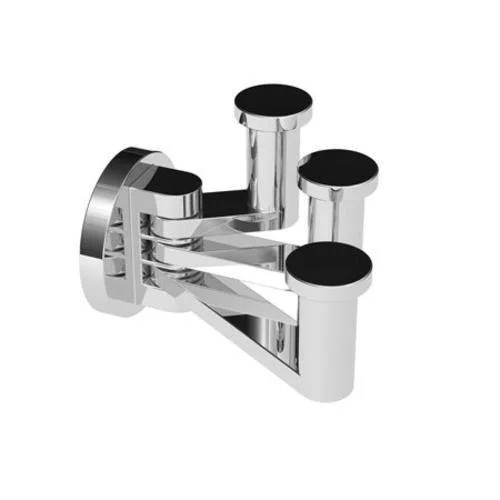 Ginger 4610T/SN Satin Nickel Kubic Triple Pivoting Robe Hook