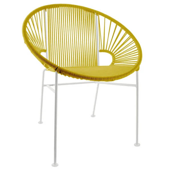 Innit Designs Concha Chair - Black Frame, Yellow