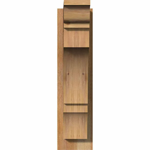 Ekena Millwork 6 in. x 24 in. x 16 in. Western Red Cedar Balboa Traditional Rough Sawn Outlooker