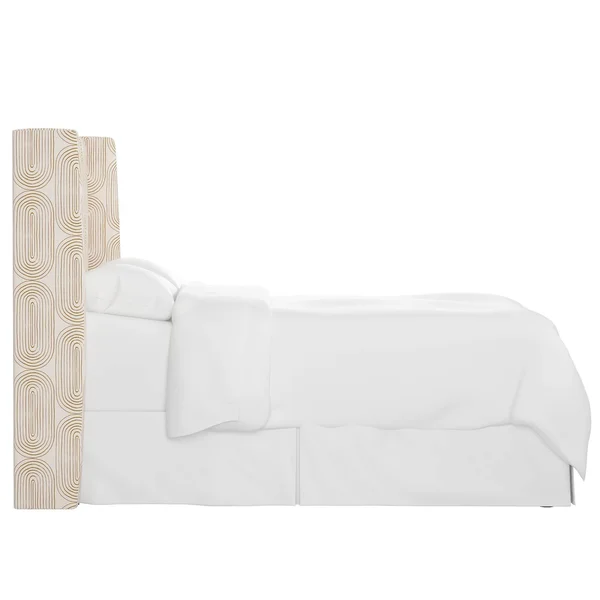 California King Wingback Headboard Oblong Mustard - Project 62