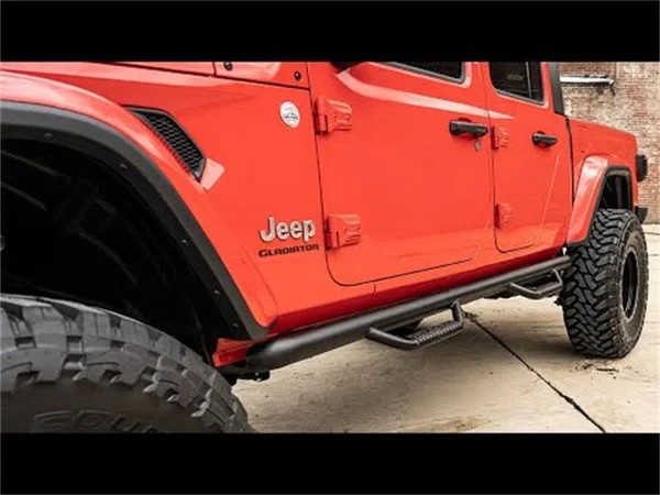 Rough Country Jeep Wheel to Wheel Nerf Steps 2020 Gladiator JT - 90770
