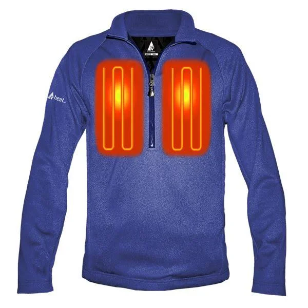 ActionHeat 5V Battery Heated 1/2 Zip Pullover Shirt - Men's