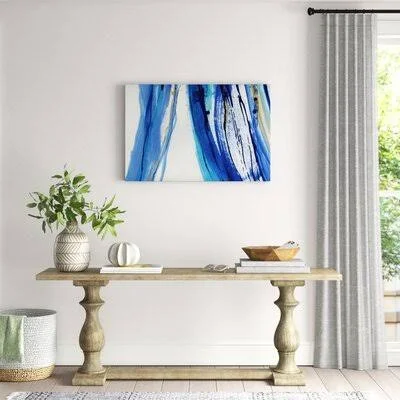 Waterfall I - Picture Frame Print on Canvas Orren Ellis Size: 32x22 H x 48x22 W x 1.5x22 D - Format: Wrapped Canvas