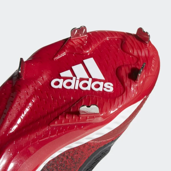 Adidas Icon V Bounce Black/Red Men's Baseball Cleats 8