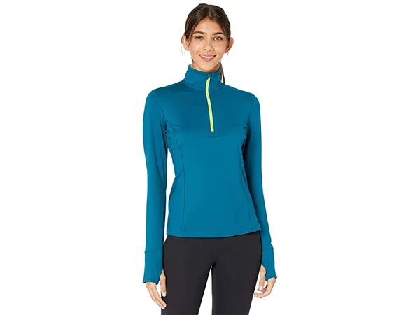 Brooks Dash 1/2 Zip Xs, Deep Sea/Lime (Women's)