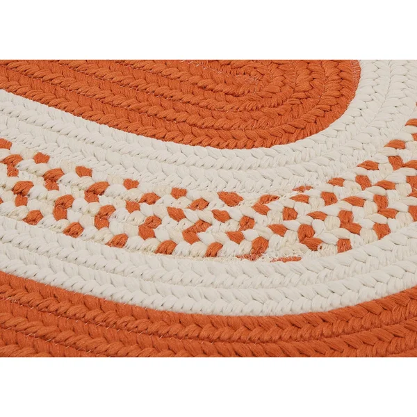 Colonial Mills Crescent Orange 2&x10& Oval Rug