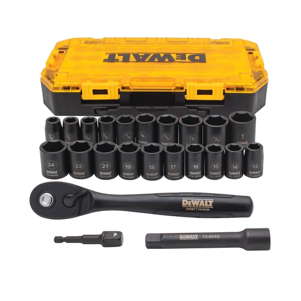 DeWalt DWMT74739 23 Piece 1/2x22 Drive Combination Impact Socket Set