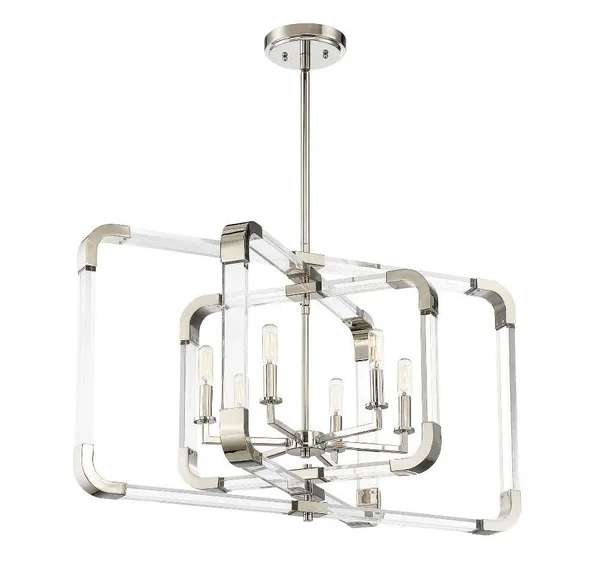 Savoy House 7-1660-6-89 Rotterdam Matte Black 6 Light Pendant