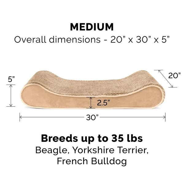 FurHaven Pet Dog Bed - Orthopedic Minky Plush & Velvet Luxe Lounger Pet Bed for Dogs & Cats (Espresso, Giant)