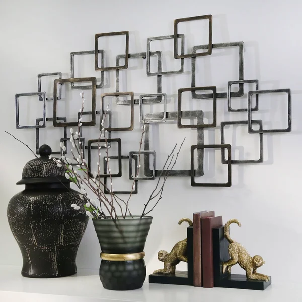 Sagebrook Home Metal 24x22 Wall Decor - Bronze/ Silver, WB