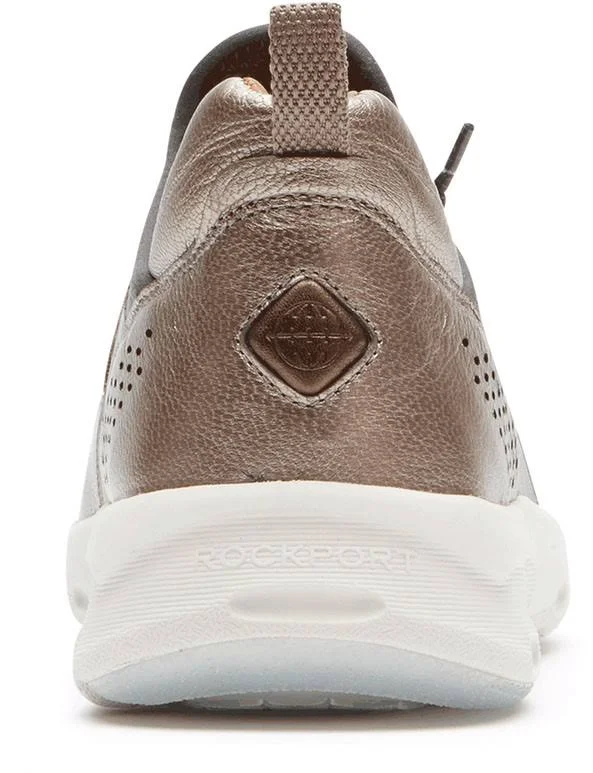 Rockport Women's Let&s Walk Bungee Sneaker - Metallic