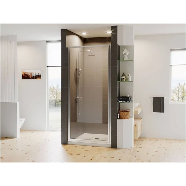 Coastal Shower Doors L25.66-c Legend Series 25x22 x 64x22 Framed Hinge Shower Door W Chrome