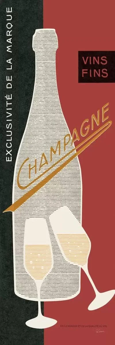 Sue Schlabach 3-Piece Canvas Print Set - Champagne Toast ( Food & Drink > Drinks > Champagne art)