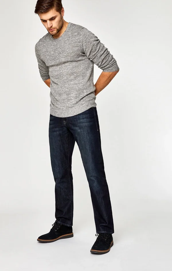 Mavi Men's Matt Classic Mid-Rise Relaxed Straight-leg Jeans