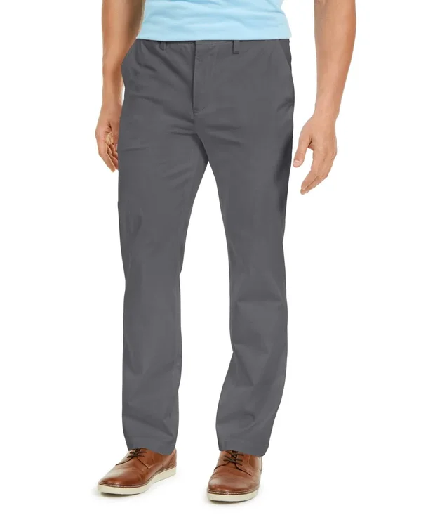 Club Room Men's Four-Way Stretch Pants - Created for Macy&s - Shark