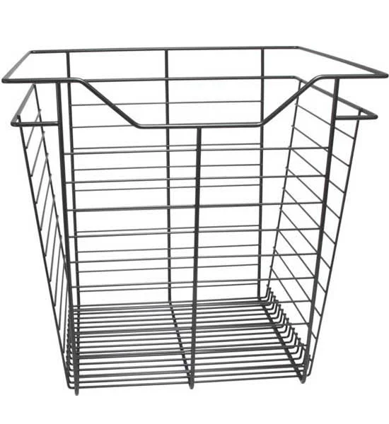 Closet Wire Drawer Basket - 17 x 17 x 14 - White-Powder