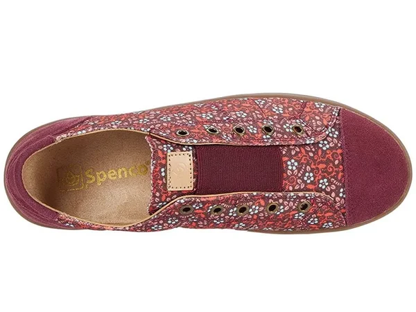 Spenco Orthotic Slip-On Shoes - Malibu Floral, Size 6 Medium, Port