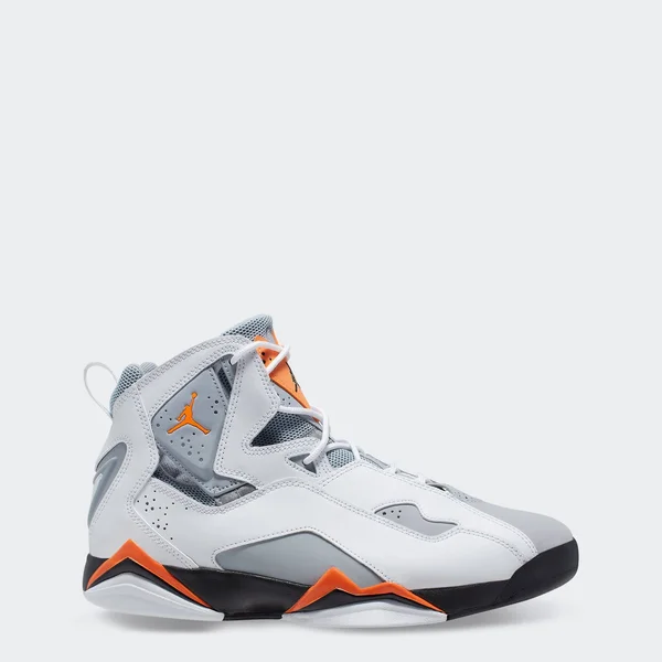 Jordan True Flight White/Total Orange/Wolf Grey Men's Shoes, Size: 9.5