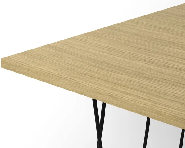 Temahome Helix 20x20 Side Table - Oak, Black Lacquered Steel