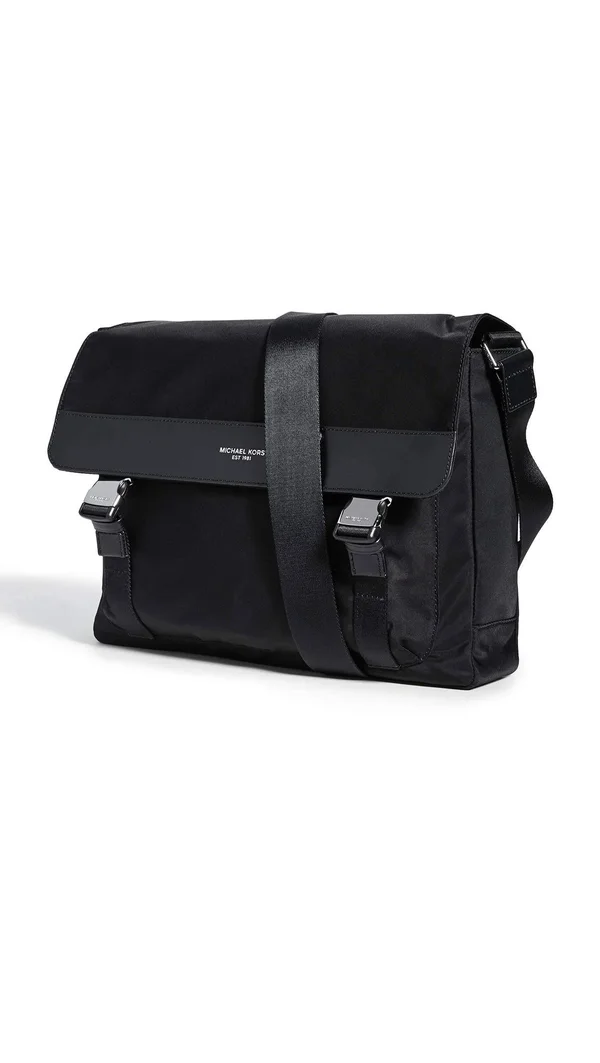 Michael Kors Kent Nylon Messenger Bag - Black
