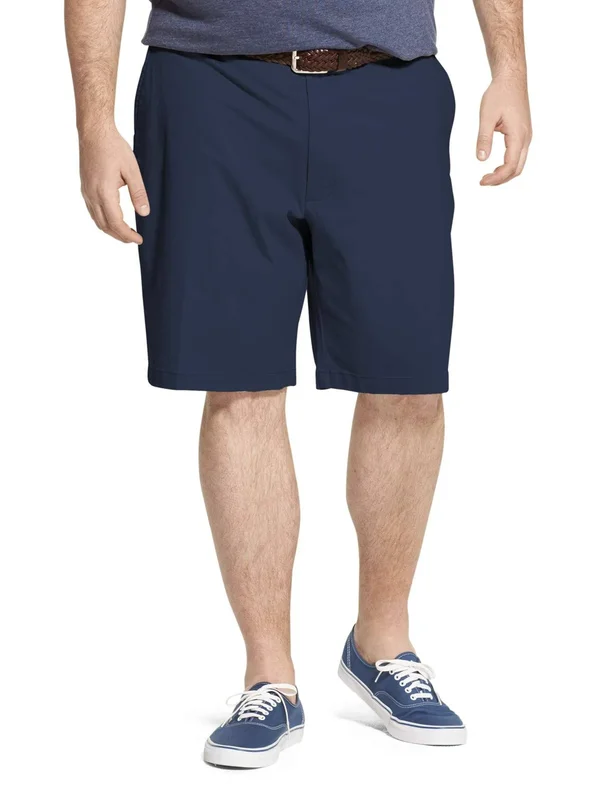 Izod Saltwater Mens Stretch Chino Short-Big and Tall, 44, Blue