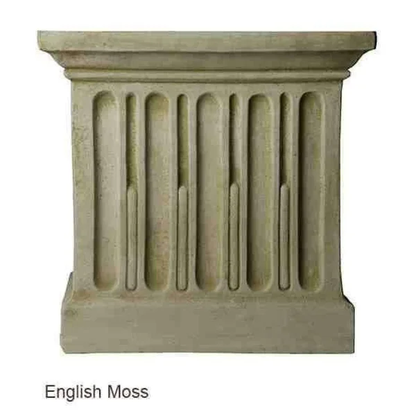 Campania International Williamsburg Grey Stone Tea Table Birdbath