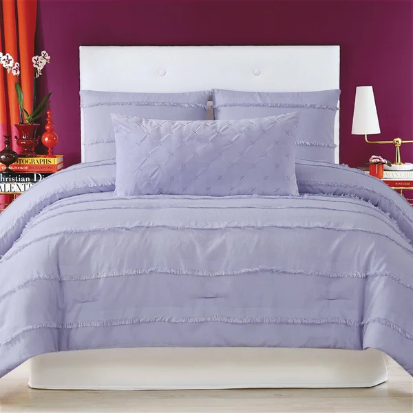 Christian Siriano Kristen Full/Queen Comforter Set - Lavender