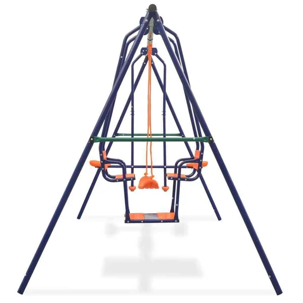 vidaXL Swing Set with 5 SEATS Orange